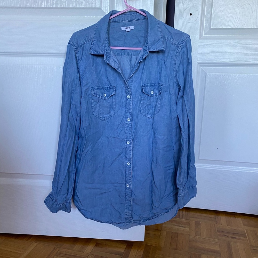 Long sleeve denim like shirt